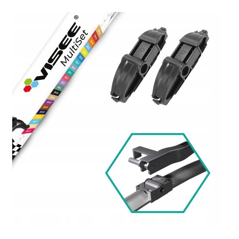 2Pcs Adaptateur Essuie-Glace Avant Universel - Visee