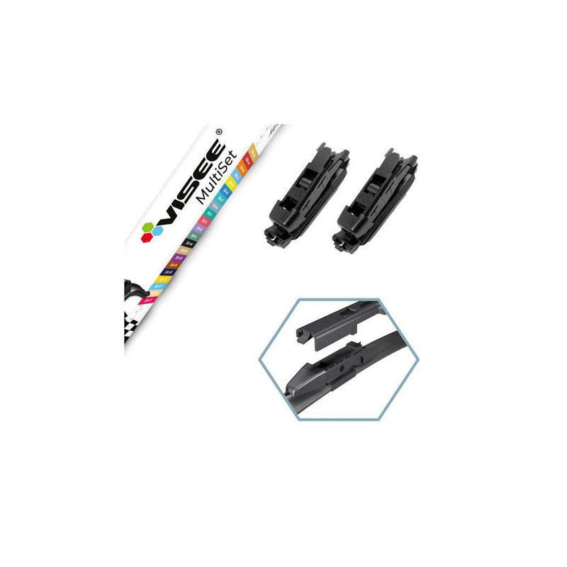 2Pcs Adaptateur Essuie-Glace Avant Universel - Visee