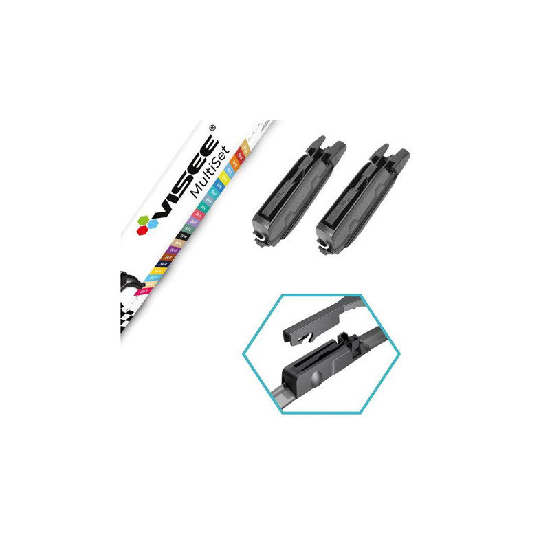 2Pcs Adaptateur Essuie-Glace Avant Universel - Visee