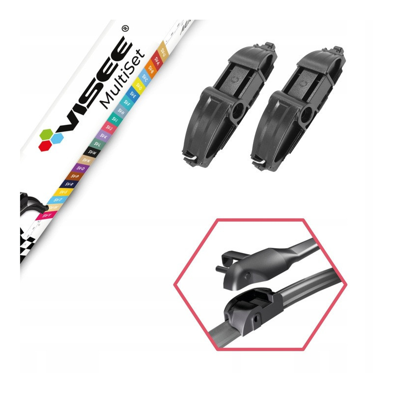 2Pcs Adaptateur Essuie-Glace Avant Universel - Visee