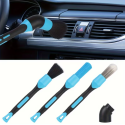 3Pcs Pinceaux Detailer Avec Coude Bleu