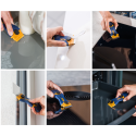 Bivo - Grattoir Vitre + 5 Lames Plastiques + 5 Lames Métal - Erla