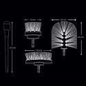 Brill Set Pro – 3pcs Brosses Nettoyage + Rallonge Perceuse / Visseuse - K2