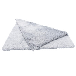 Poils Longs 500 Gsm 38x38Cm Gris Microfibre Ultra-Douce
