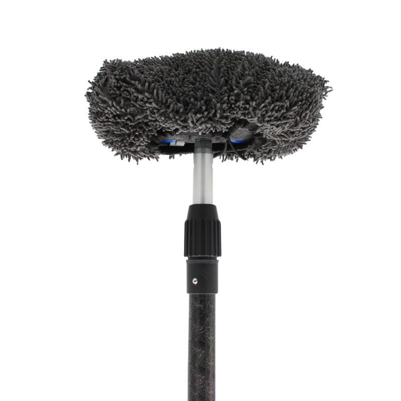 Housse Microfibre Rasta Gris Pour Brosse De Lavage Automobile