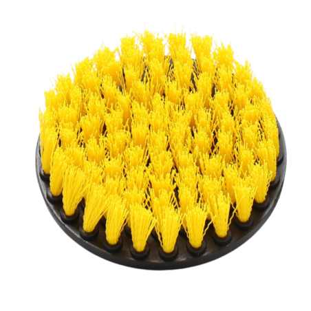 Drill Brush Jaune 12Cm - Brosse Nettoyage Medium Perceuse