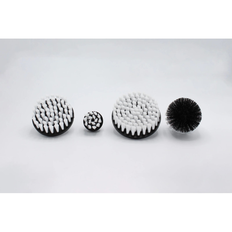 4Pcs Drill Brush Blanche - Brosse Nettoyage Souple Perceuse