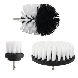 3Pcs Drill Brush Blanche - Brosse Nettoyage Souple Perceuse