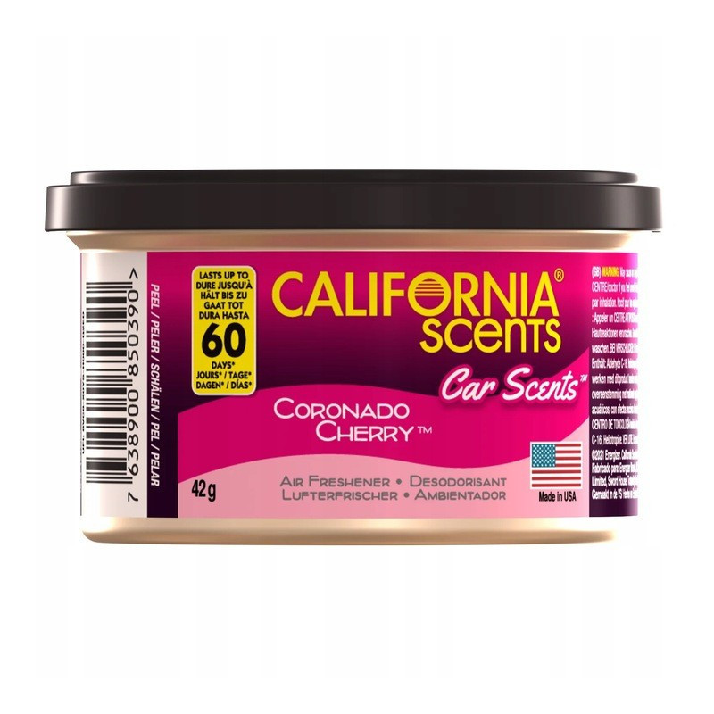 Car Scents Parfum 60J - Diffuseur D’odeur Canette - California Scents
