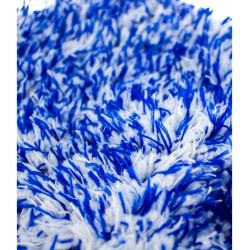 Gant De Lavage Microfibre 600gsm Bleu Blanc